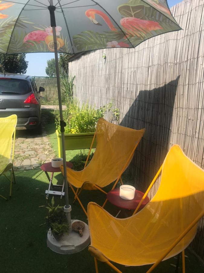Gardencaravan Near Ghent In Green Area Εξωτερικό φωτογραφία