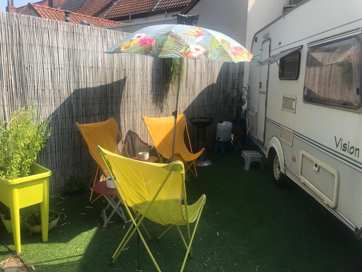 Gardencaravan Near Ghent In Green Area Εξωτερικό φωτογραφία